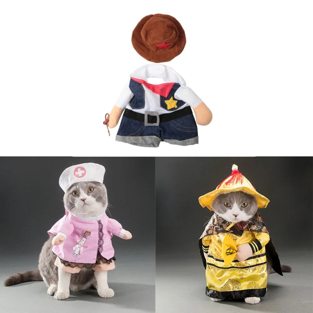 Funny Pet Clothes Cosplay Pirate Dog Cat Halloween